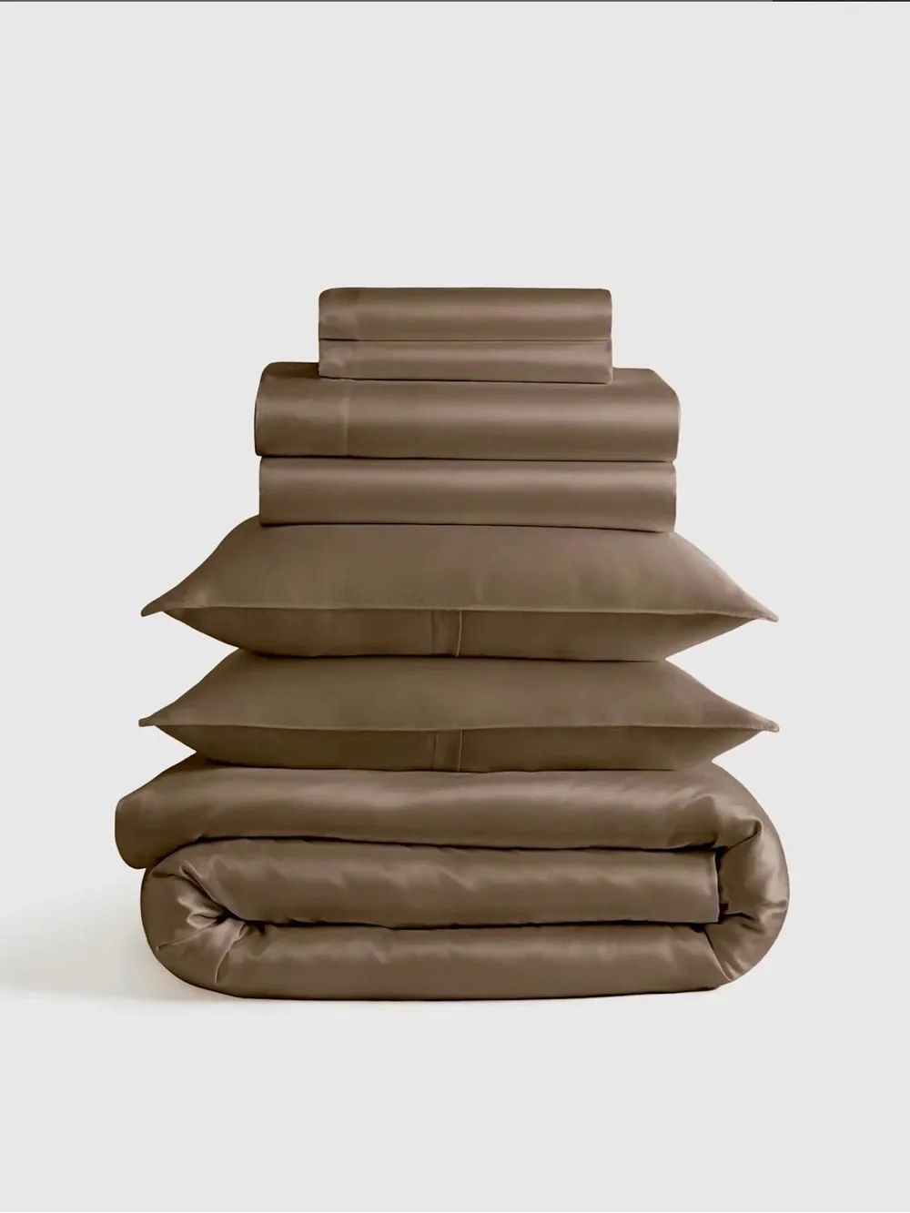 Quince Bamboo Deluxe Bedding Bundle in Walnut. King 🤎